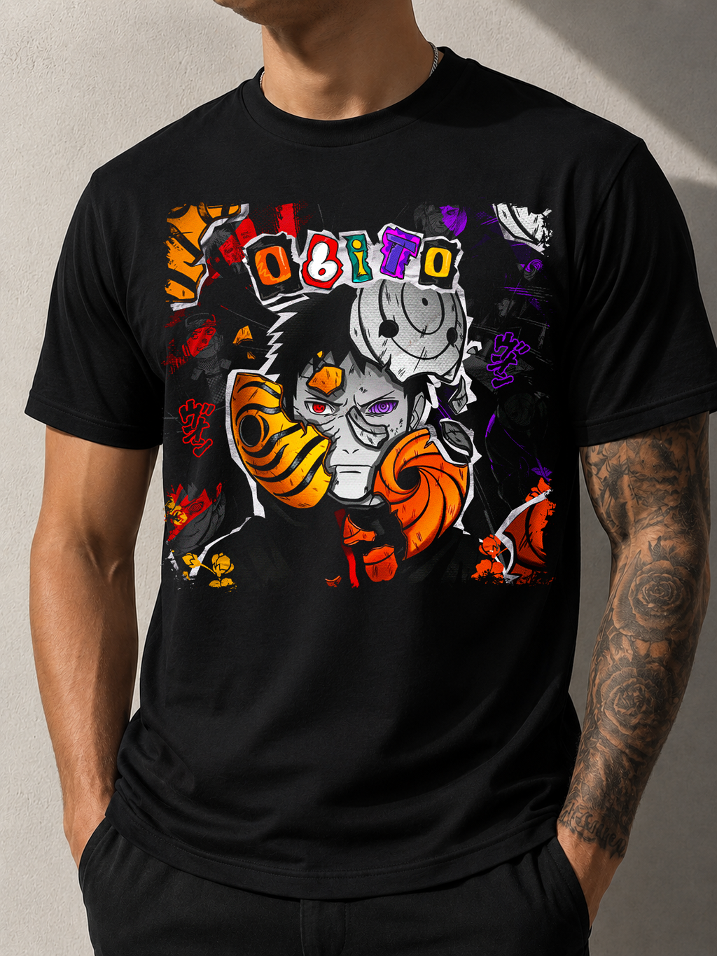 Anime #3 Halftone Graphic T-Shirt | Bella+Canvas 3001 Premium Unisex Tee