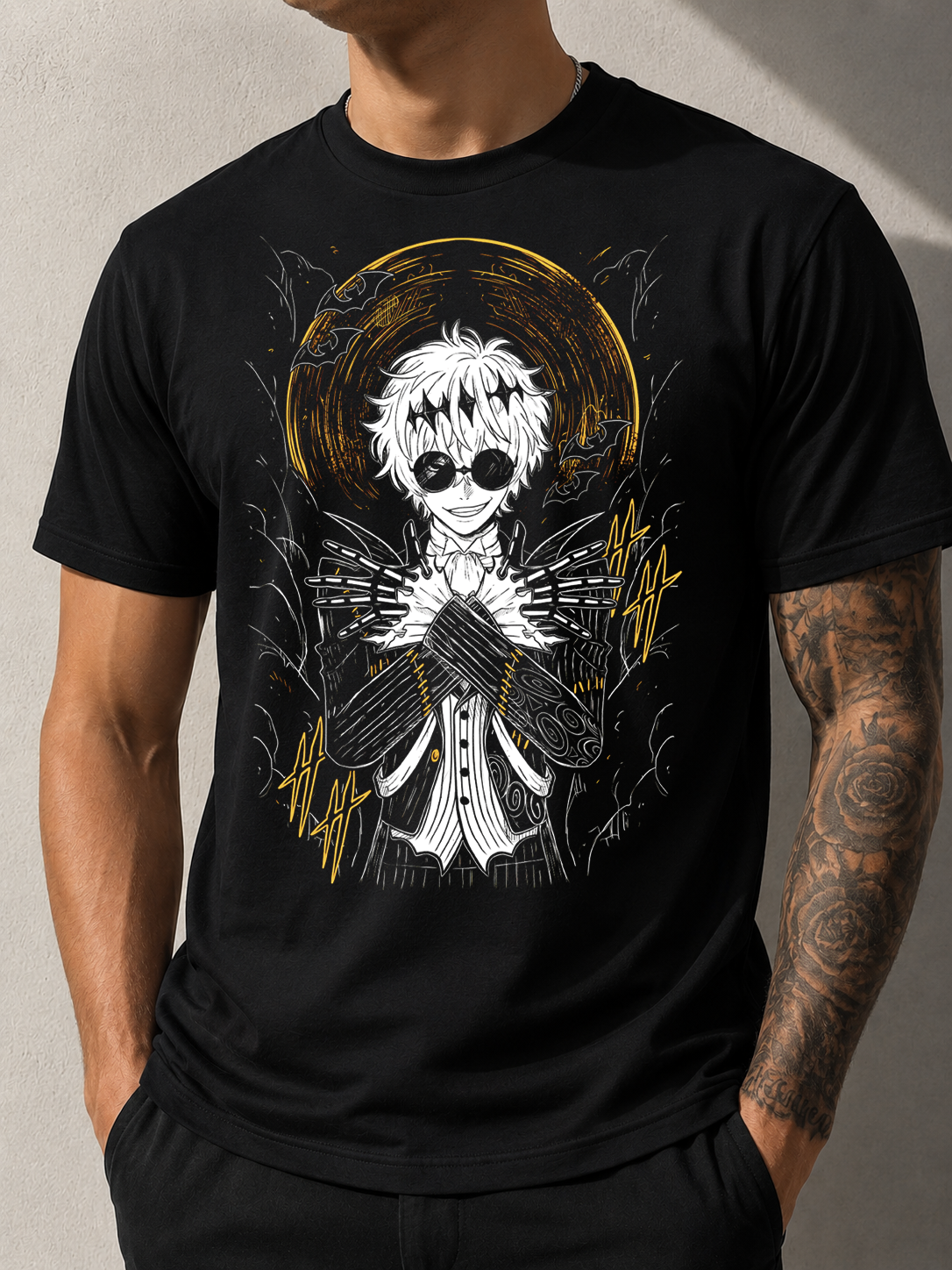 Anime #9 Halftone Graphic T-Shirt | Bella+Canvas 3001 Premium Unisex Tee